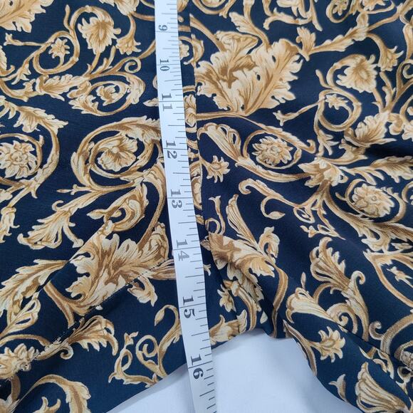 Vtg Josephine Chaus Pleated High Rise Gold Leaf Trousers 6 Regency Old Money - Picture 10 of 12